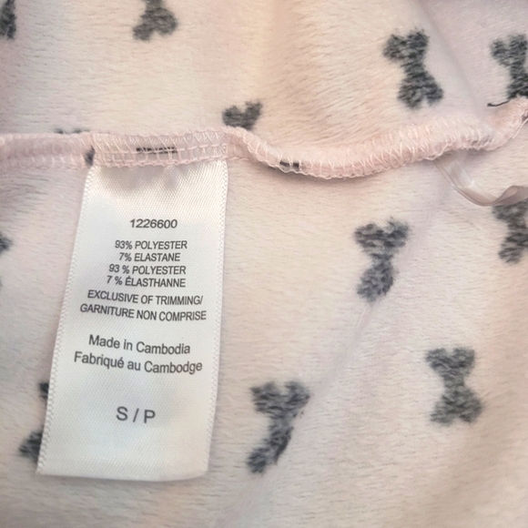 Kate Spade Bow design Plush Soft PJ top,Pink Black - Picture 12 of 13